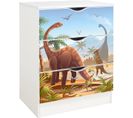 Commode Blanche Avec Les Tiroirs Roma /motif Jurassic/