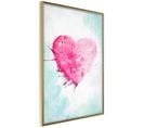 Affiche Murale Encadrée "symbol Of Love" 20 X 30 Cm Or