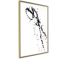 Affiche Murale Encadrée "ink Splash" 40 X 60 Cm Or