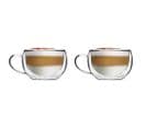 Lot De 2 Tasses Double Paroi 300ml Transparent