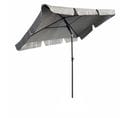 Parasol De Plage Floks Avec Protection Uv Gris Clair, Poids 2,8 Kg Dimensions L200xl123xh235 Cm