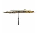 Parasol Double De Jardin Tilia En Beige, Poids 12,3 Kg Dimensions L460 X L270 X H245 Cm