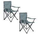 Le Lot De 2 Chaises De Camping Pliables Anter En Gris