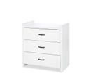 Commode 3 Tiroirs Amelia White - Blanc