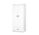 Armoire 2 Portes Amelia White - Blanc