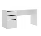 Bureau Réversible coloris blanc Brillant - longueur 139 X Profondeur 60 X Hauteur 75 Cm