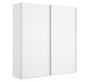 Armoire à Portes Coulissantes Coloris Blanc Brillant - Longueur 180 X Profondeur 65 X Hauteur 204 Cm