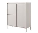 Buffet Haut Avec 3 Portes 104 Cm Falsetto Beige