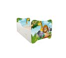 Lit Pour Enfant Modèle Jungle Avec Tiroir De Rangement Et Matelas - Couchage 70 X140 Cm