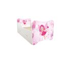 Lit Pour Enfant Modèle Fée Rose Avec Tiroir De Rangement Et Matelas - Couchage 70 X140 Cm