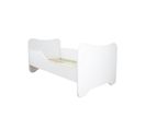 Lit Blanc Junior Pour Enfant Avec Matelas - Couchage 70 X140 Cm