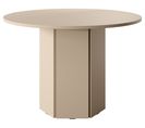 Table Ronde 110 Cm Hexa Beige Cappuccino