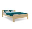 Dallas Lit Adulte 160x200 Avec Sommier En Pin Naturel (sans Matelas)