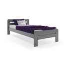 Dallas Lit 90x200 Avec Sommier En Pin Gris (sans Matelas)