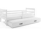 Lit Gigogne Eryk 190x80 Avec Sommiers Et Matelas En Blanc+blanc