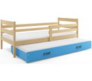 Lit Gigogne Eryk 200x90 Avec Sommiers Et Matelas En Pin+bleu