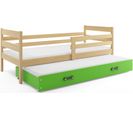 Lit Gigogne Eryk 200x90 Avec Sommiers Et Matelas En Pin+vert