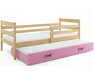 Lit Gigogne Eryk 200x90 Avec Sommiers Et Matelas En Pin+rose