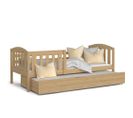 Lit Gigogne Teo 90x190 Pin Livré Avec Sommiers, Tiroir Et Matelas En Mousse De 7cm