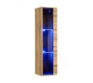 Vitrine Murale LED "switch" 120cm Naturel