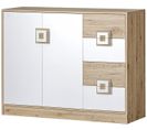 Commode Nico 08 De 120 Cm Avec 2 Portes Et 4 Tiroirs