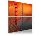 Tableau Imprimé "pont Du Golden Gate : San Francisco" 80 X 80 Cm