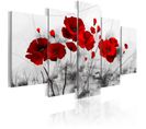 Tableau Imprimé "coquelicots Rouge Miracle" 50 X 100 Cm