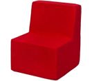 Chaise Fauteuil Pouf Pour Chambre D'enfant  Rouge