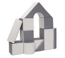 Set De 11 Blocs En Mousse Pour Le Jeu Blanc, Gris