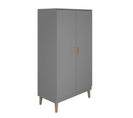 Armoire 2 Portes Kubi - Gris