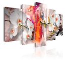 Tableau Imprimé "colorful Background et Orchids" 100 X 200 Cm