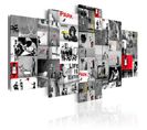 Tableau Imprimé "street Art - Banksy Iv" 50 X 100 Cm