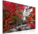 Tableau "beautiful Waterfall : Autumnal Forest" 60 X 90 Cm