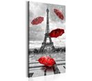 Tableau Imprimé "paris : Red Umbrellas" 60x120cm