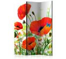 Paravent 3 Volets "country Poppies" 135x172cm