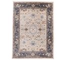 Tapis Salon Classique Beige Crème Gris Fleuri Fin 300x400 Colorado