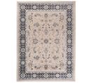 Tapis Salon Classique Beige Anthracite Crème Fleuri Fin 300x400 Colorado