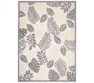 Tapis Extérieur Intérieur Gris Beige Feuilles 3d 80 X 150 Cm Viera