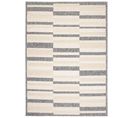 Tapis Extérieur Intérieur Beige Gris Rayures 3d 140 X 200 Cm Viera