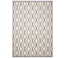 Tapis Extérieur Intérieur Gris Beige 3d Ikat Boucle 80 X 150 Cm Viera