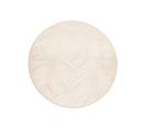 Tapis Extérieur Intérieur Beige Crème Palmier 3d Ø 160 Cm Viera Rond