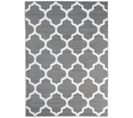 Tapis De Salon Gris Blanc Treillis 140 X 200 Cm Luxury