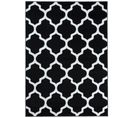 Tapis Salon Chambre Moderne Noir Blanc Treillis 120 X 170 Cm Luxury