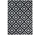 Tapis Salon Moderne Noir Blanc Géométrique 180 X 250 Cm Luxury