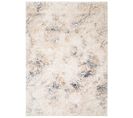 Tapis Salon Chambre Brillant Crème Beige Bleu Moderne Vintage Abstrait Effet 3d Oeko-tex 120x170 cm