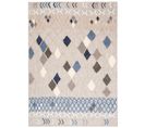 Tapis Extérieur Intérieur Bleu Gris Beige Ethno 160x220 cm