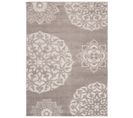 Tapis Extérieur Intérieur Gris Beige Ornement 80x150 cm