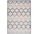 Tapis Extérieur Intérieur Bleu Beige Gris Trèfle 80x150 cm