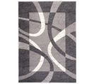 Tapis Salon Rectangle Gris Crème Abstrait Poil Court Dream 140x200