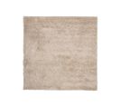 Tapis Carré Beige Foncé Moelleux Poil Long Shaggy 120 X 120 Cm